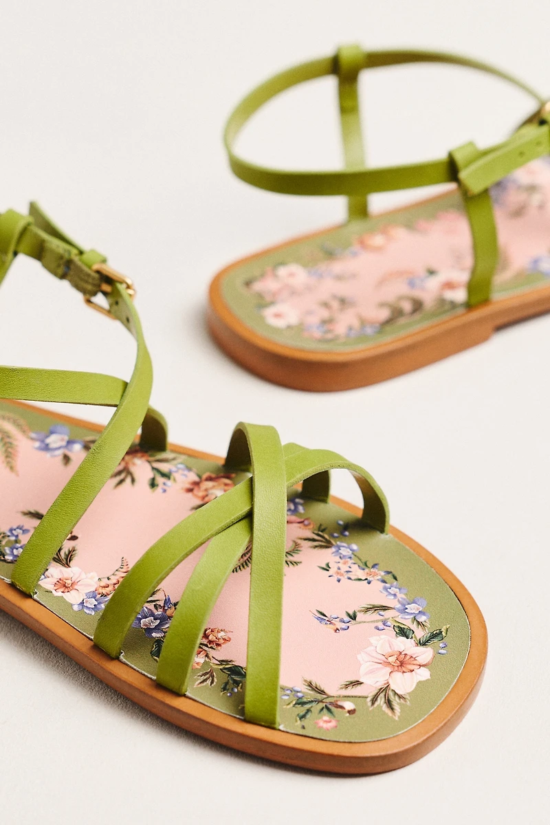 Farm Rio Spring Strappy Sandals