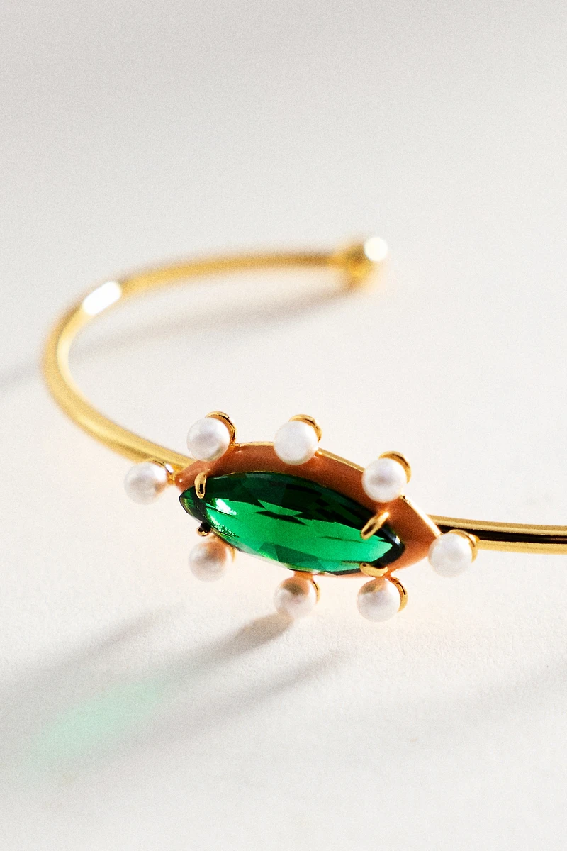 Gemstone Cuff Bracelet