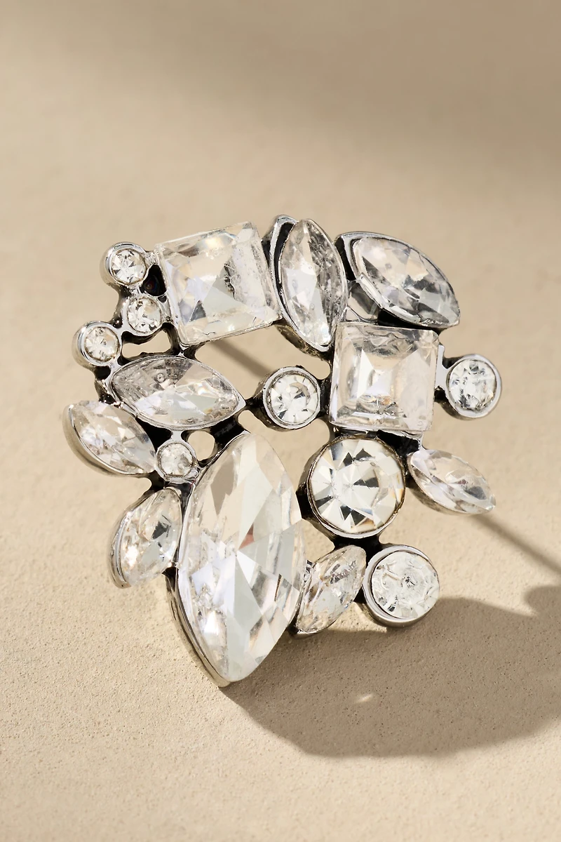 Mixed Crystal Stone Post Earrings