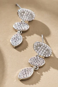 Rounded Crystal Drop Earrings