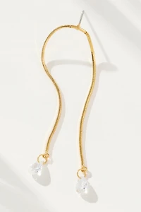 Crystal Threader Post Earrings