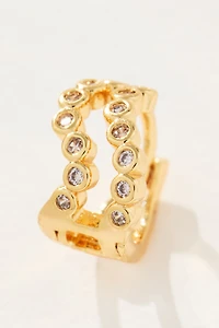 Crystal Mini Huggie Earrings