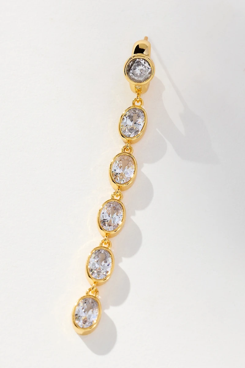 Talis Chains Crystal Five Drop Earrings