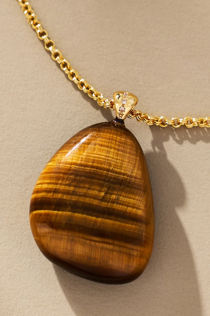 Talis Chains Stone Pendant Necklace