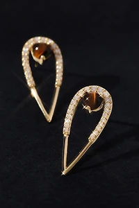 Eden Presley Large Peacock Stud Earrings