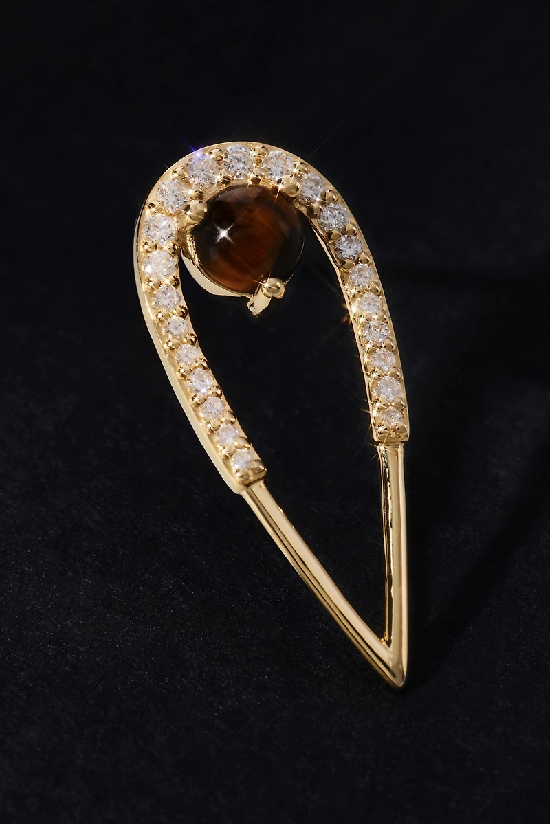 Eden Presley Large Peacock Stud Earrings