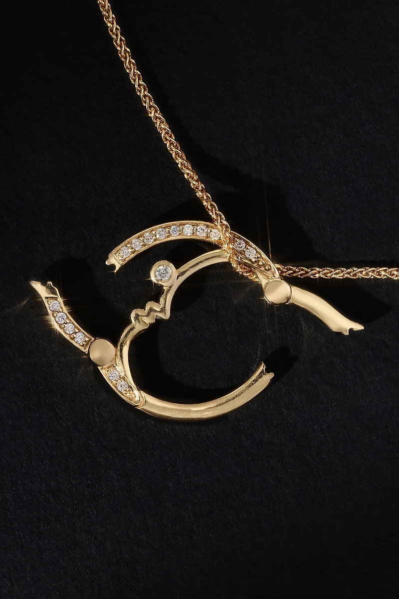 Eden Presley Double-Sided Moon Motif Closure Lock