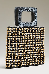 LSPACE Chiado Wood Beaded Bag