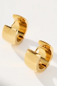 Water-Resistant Thick Huggie Hoop Earrings