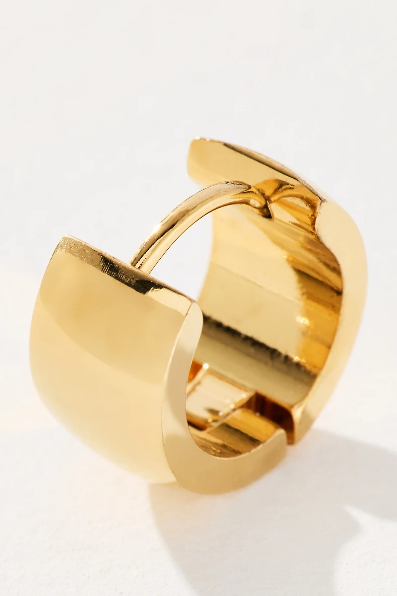 Water-Resistant Thick Huggie Hoop Earrings