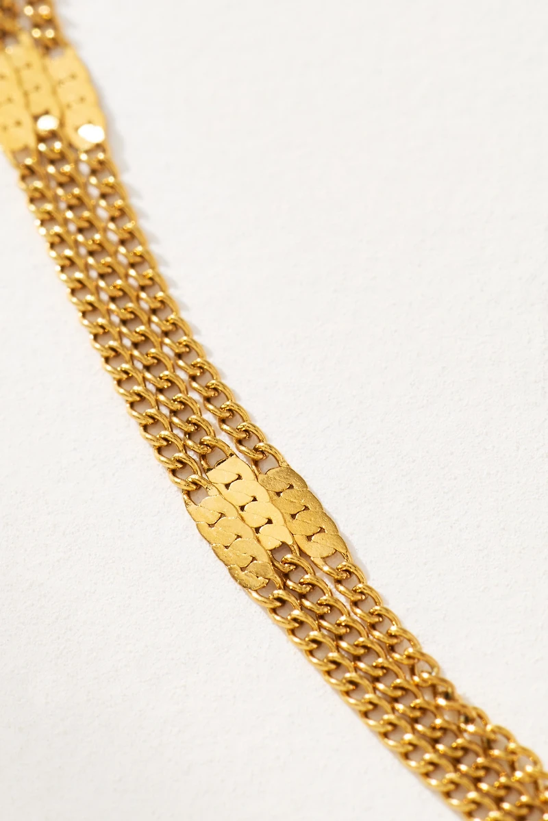 Water-Resistant Braided Chain Necklace