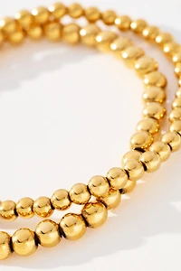 Water-Resistant Beaded Stretch Bracelet