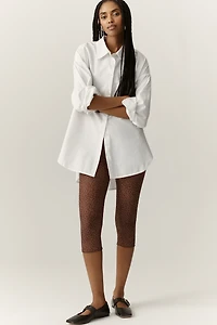 By Anthropologie Animal Print Capri Pants