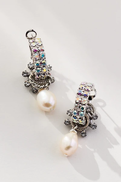 Elizabeth Cole Pearlia Crystal Earrings