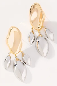 Drippy Teardrop Dangle Earrings