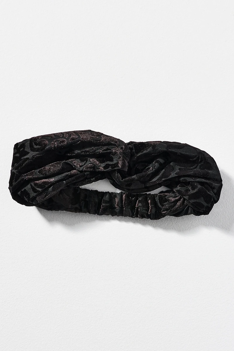 Burnout Velvet Twist Headband