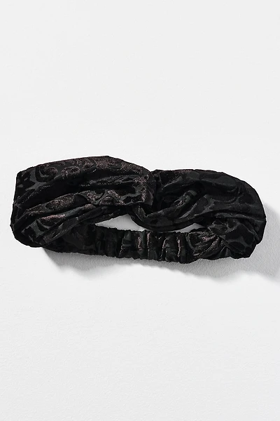 Burnout Velvet Twist Headband