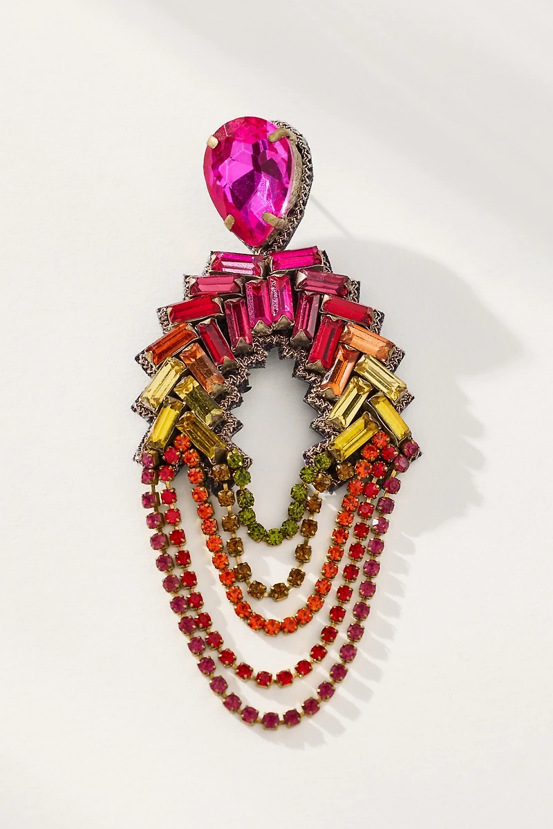 Suzanna Dai Florian Chandelier Hoop Earrings