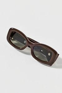 Damson Madder Fay Eyelet Rectangle Sunglasses