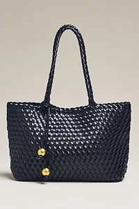 By Anthropologie Slouchy Mini Woven Tote Bag