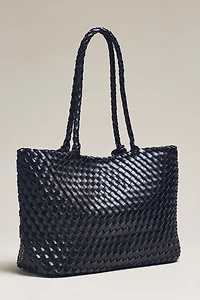 By Anthropologie Slouchy Mini Woven Tote Bag