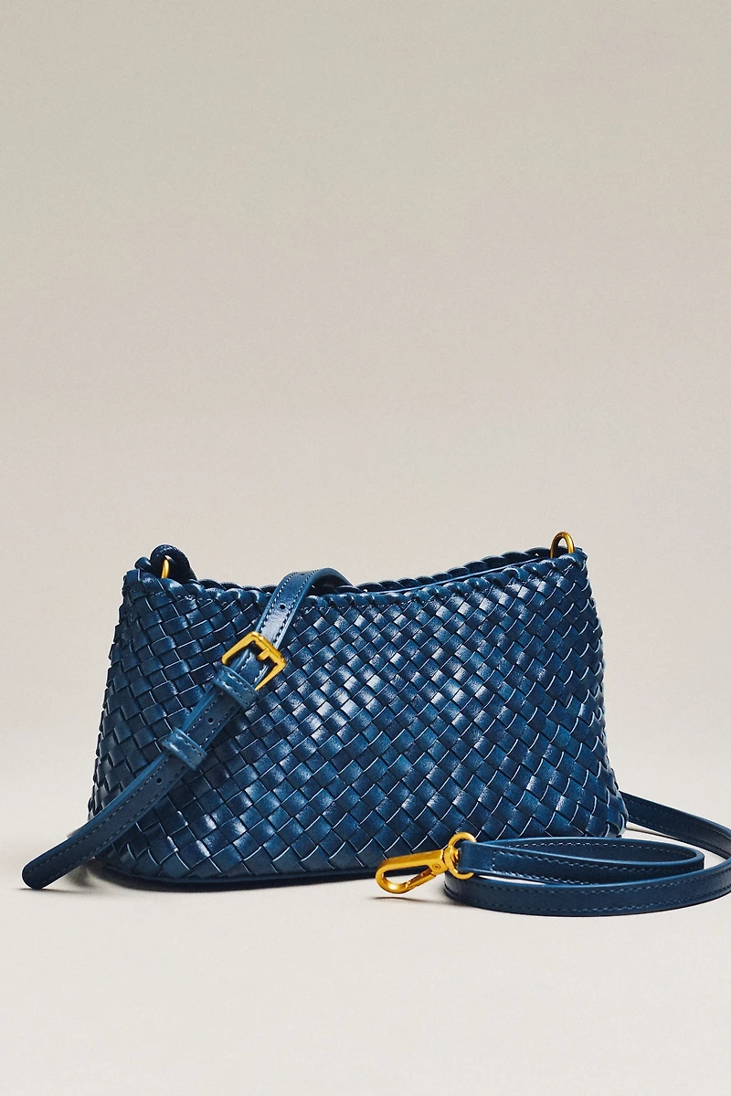 By Anthropologie Woven Mini Sling Crossbody Bag