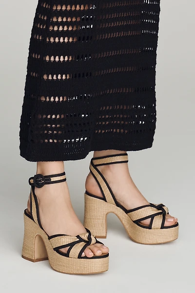 Maeve Raffia Platform Sandals
