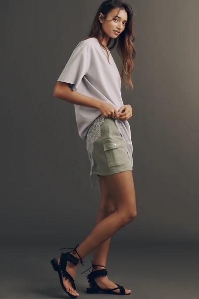 By Anthropologie Fringe Sandals