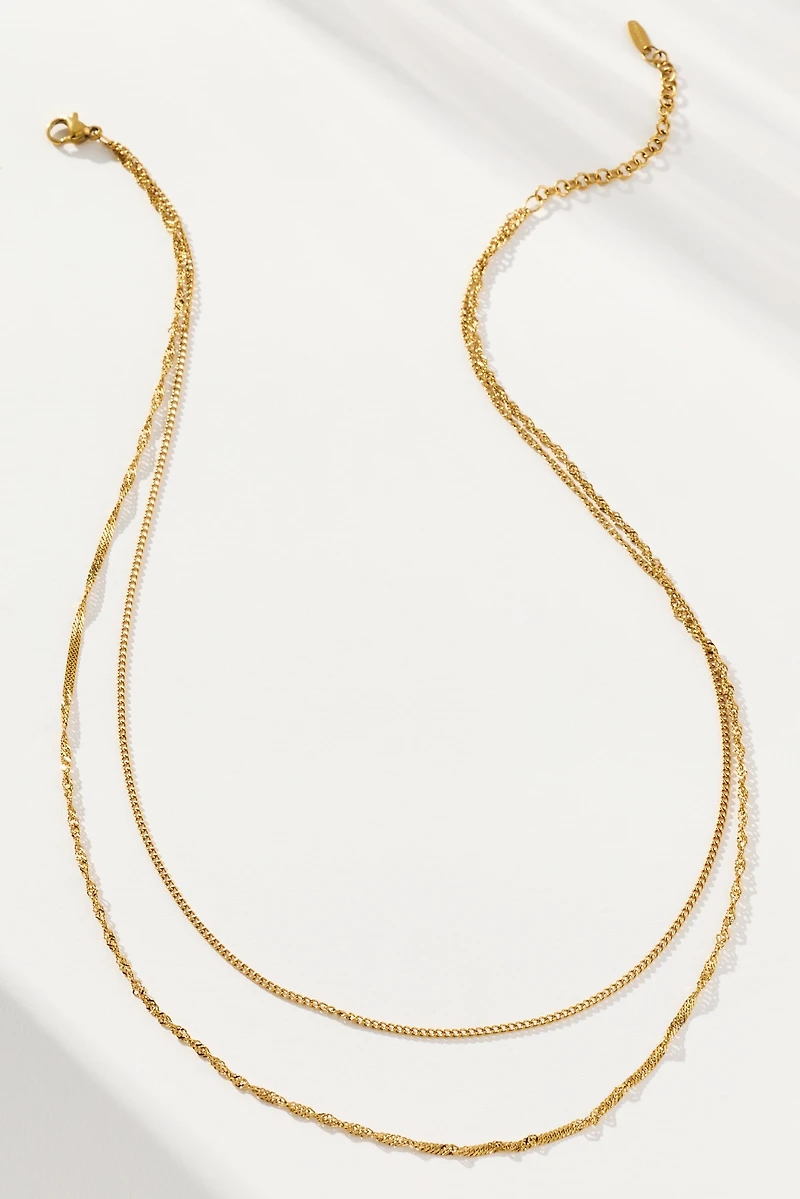 Water-Resistant Delicate Layered Necklace