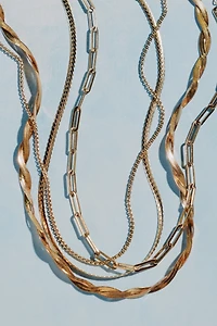 Water-Resistant Snake Chain Necklace