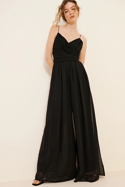 Mac Duggal Sleeveless Wide Leg Jumpsuit