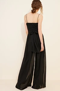 Mac Duggal Sleeveless Wide Leg Jumpsuit
