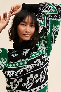 FARM Rio Mystic Scarf Sweater Dress
