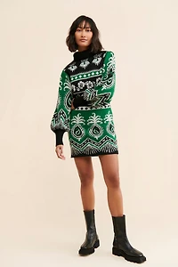 FARM Rio Mystic Scarf Sweater Dress