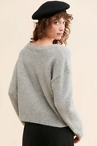 Maeve Bow Icon Shimmer Sweater
