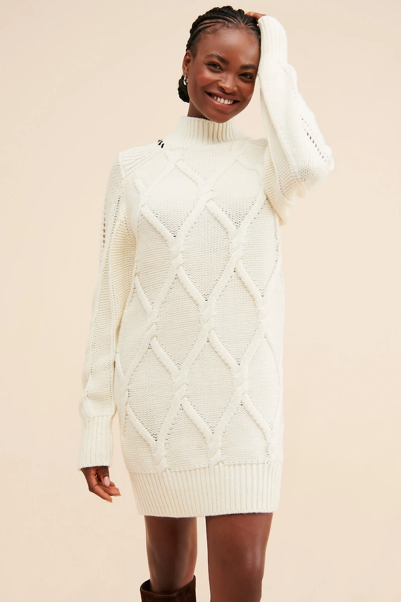 En Saison Lena Mini Sweater Dress