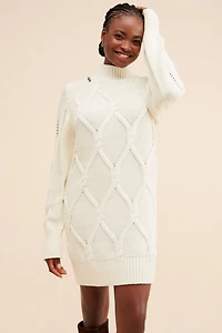 En Saison Lena Mini Sweater Dress