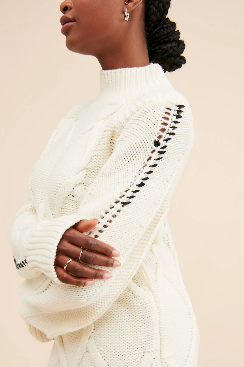 En Saison Lena Mini Sweater Dress