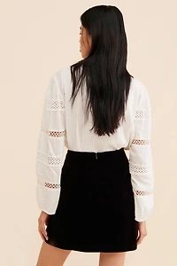 FRENCHMAUVE Emma Corduroy Mini Skirt