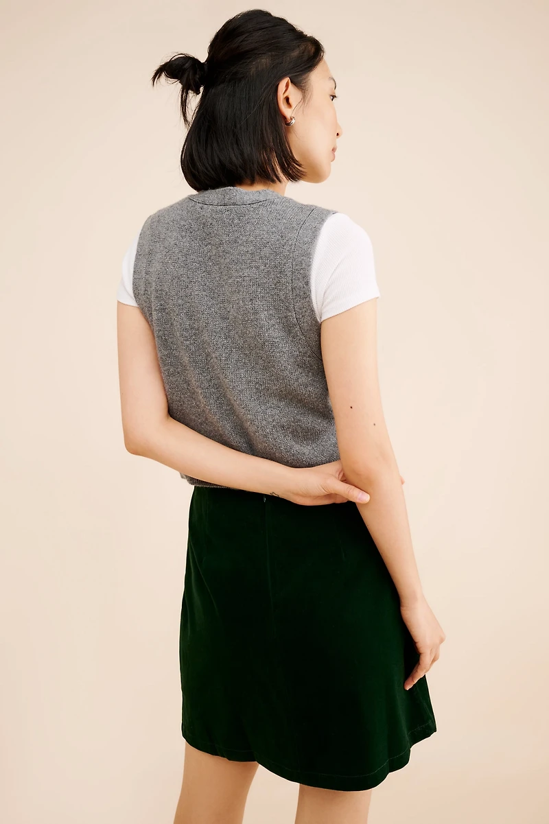 FRENCHMAUVE Emma Corduroy Mini Skirt