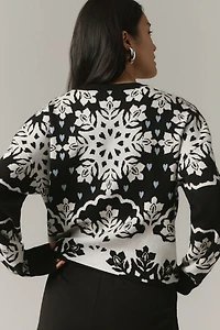 Maeve Cropped Crewneck Sweater