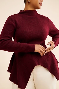 Eloquii Wool Blend Peplum Sweater