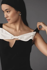 Maeve Bow-Detail Ribbed Sweater Tank