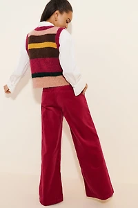 AG Jeans Stella Velvet Low Slung Palazzo