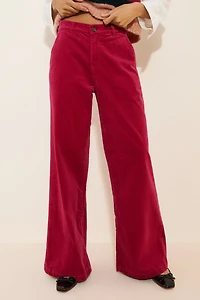 AG Jeans Stella Velvet Low Slung Palazzo