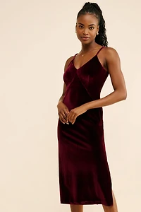 Hutch Velvet Midi Slip Dress
