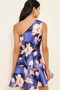 Hutch One-Shoulder Drop Waist Mini Dress