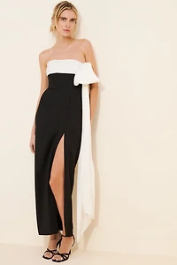 Hutch Strapless Column Bow Maxi Dress