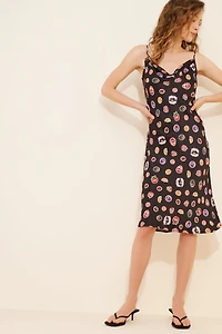 Maeve Slip Cowl Neck Midi Dress
