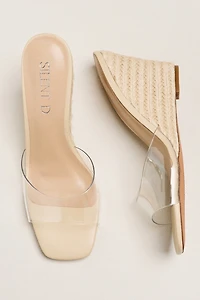 Silent D Kym Raffia Wedge Heels